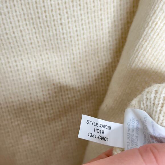 J. CREW Double Breasted Sweater Blazer Ivory Cream Merino Wool {73} - Picture 6 of 6